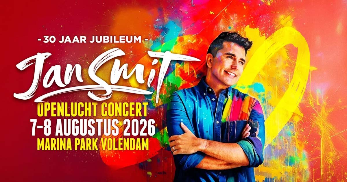 Jan Smit bij het nieuws over zijn 30-jarig jubileum in Volendam